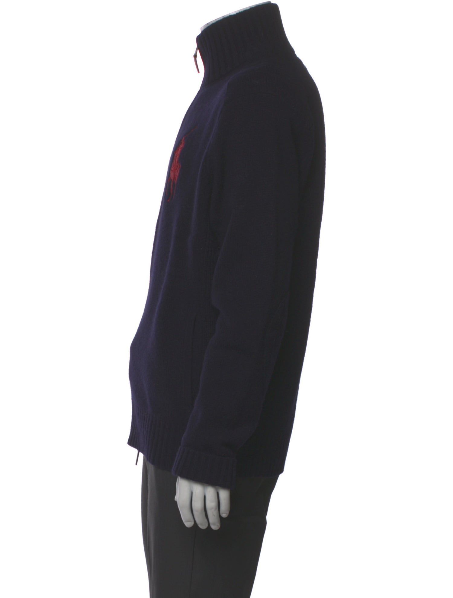 Polo Ralph Lauren Lambswool Graphic Print Cardigan
