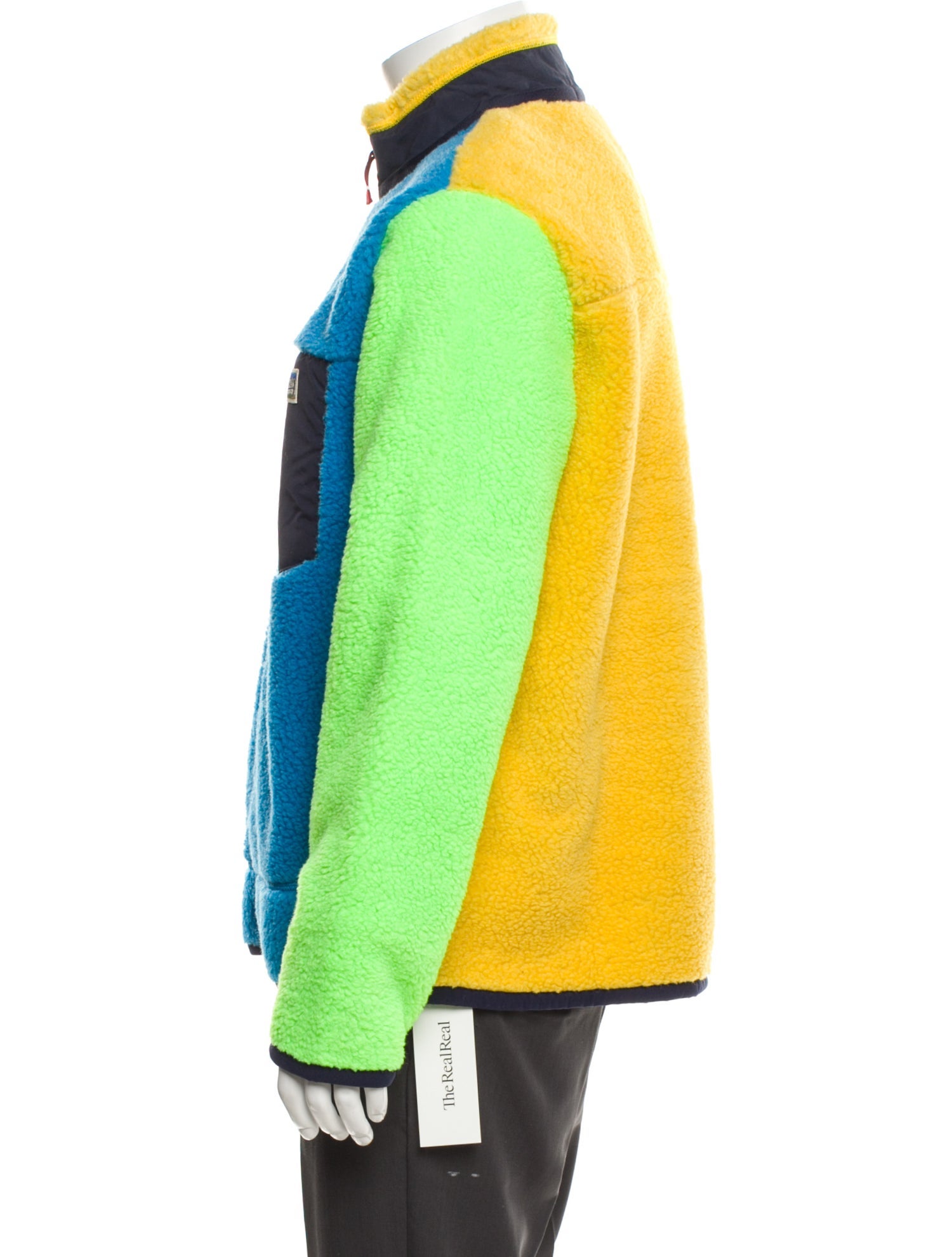 Polo Ralph Lauren Colorblock Pattern Mock Neck Cardigan