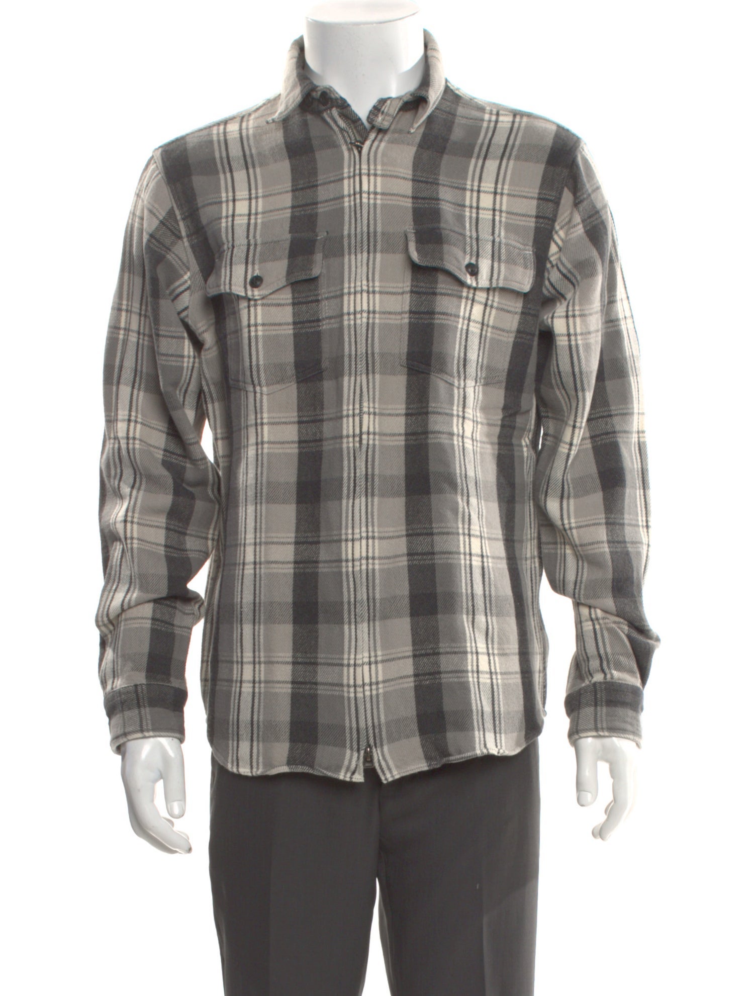 Polo Ralph Lauren Plaid Print Mock Neck Cardigan