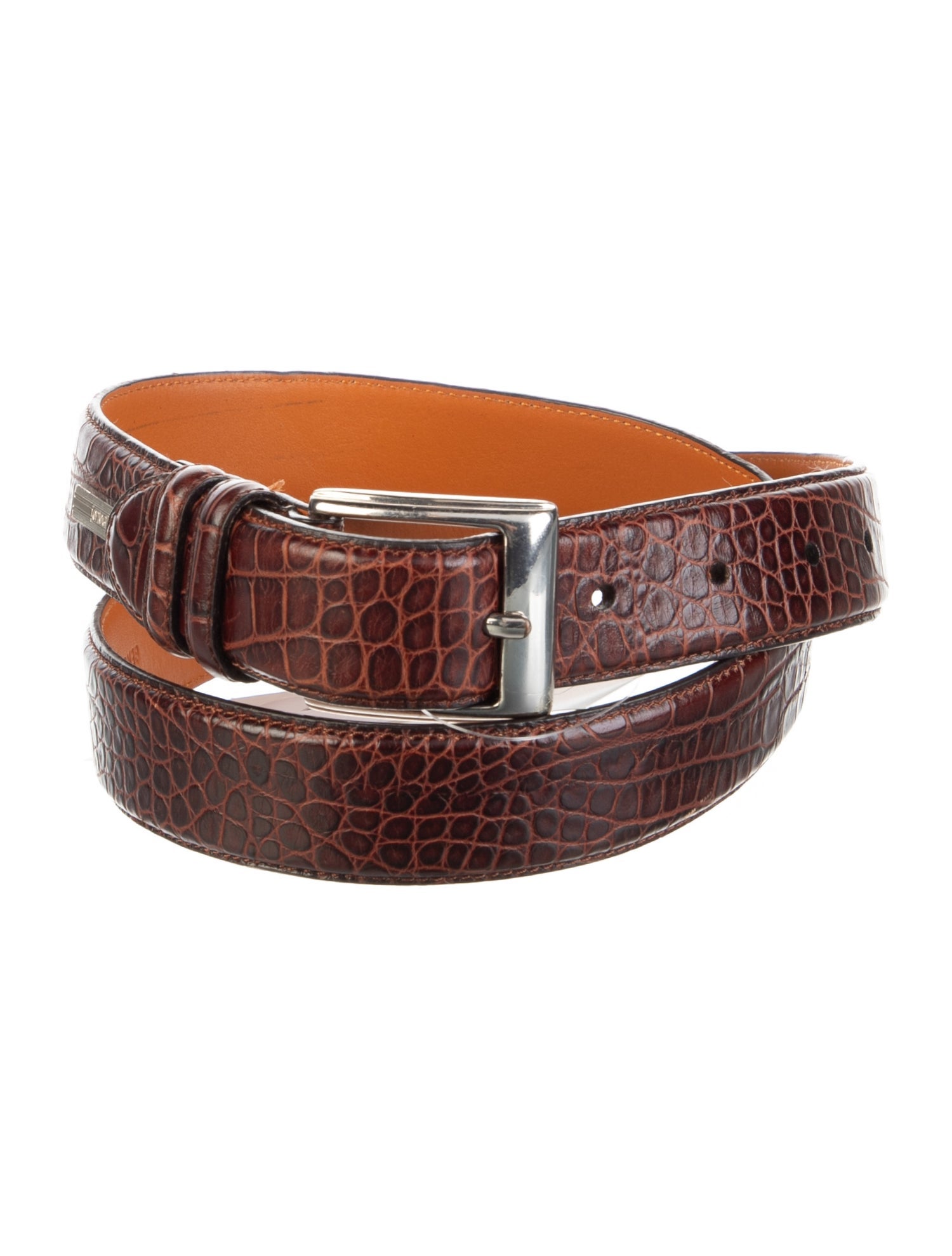 Polo Ralph Lauren Skinny Crocodile Waist Belt