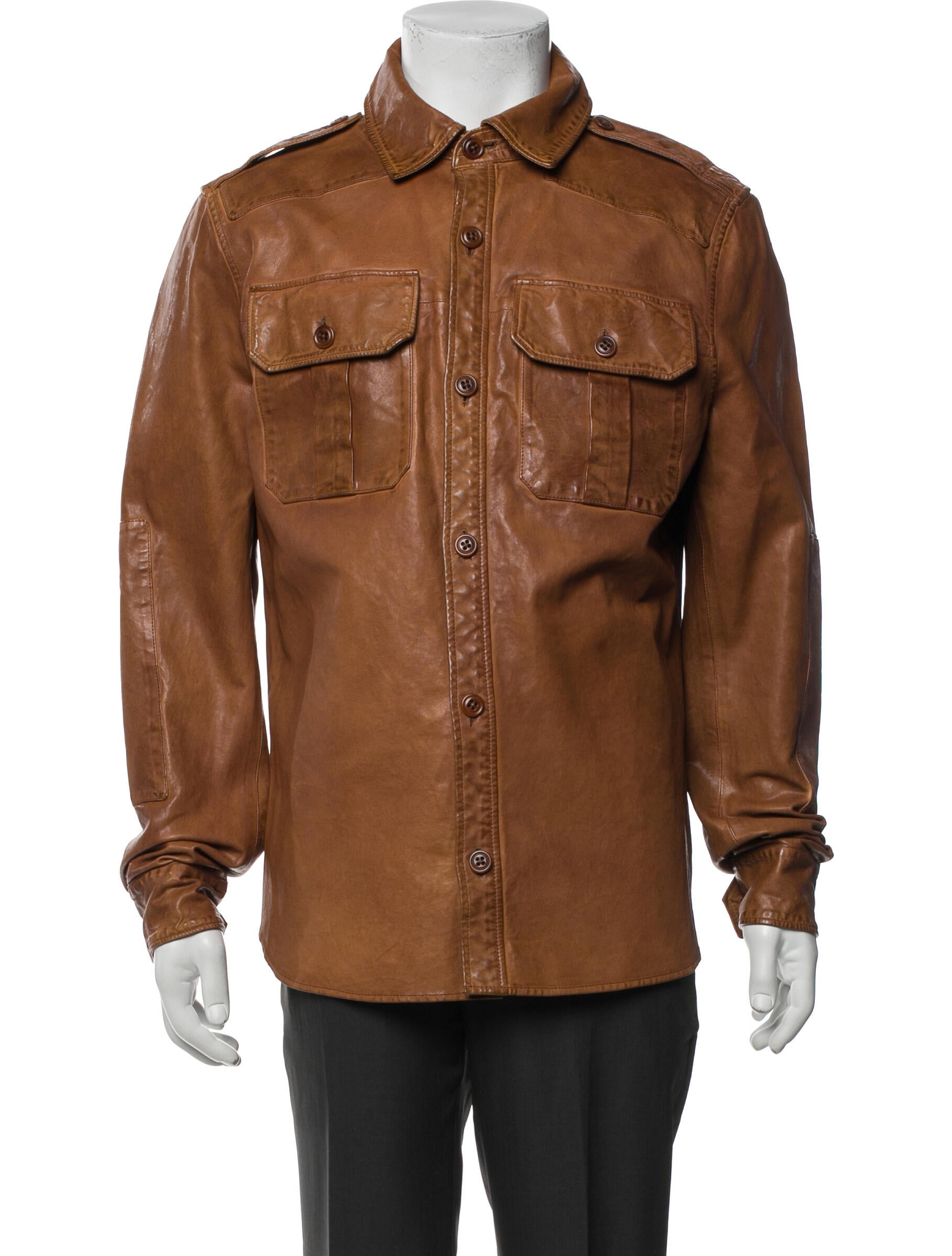 Polo Ralph Lauren Lamb Leather Utility Jacket w/ Tags