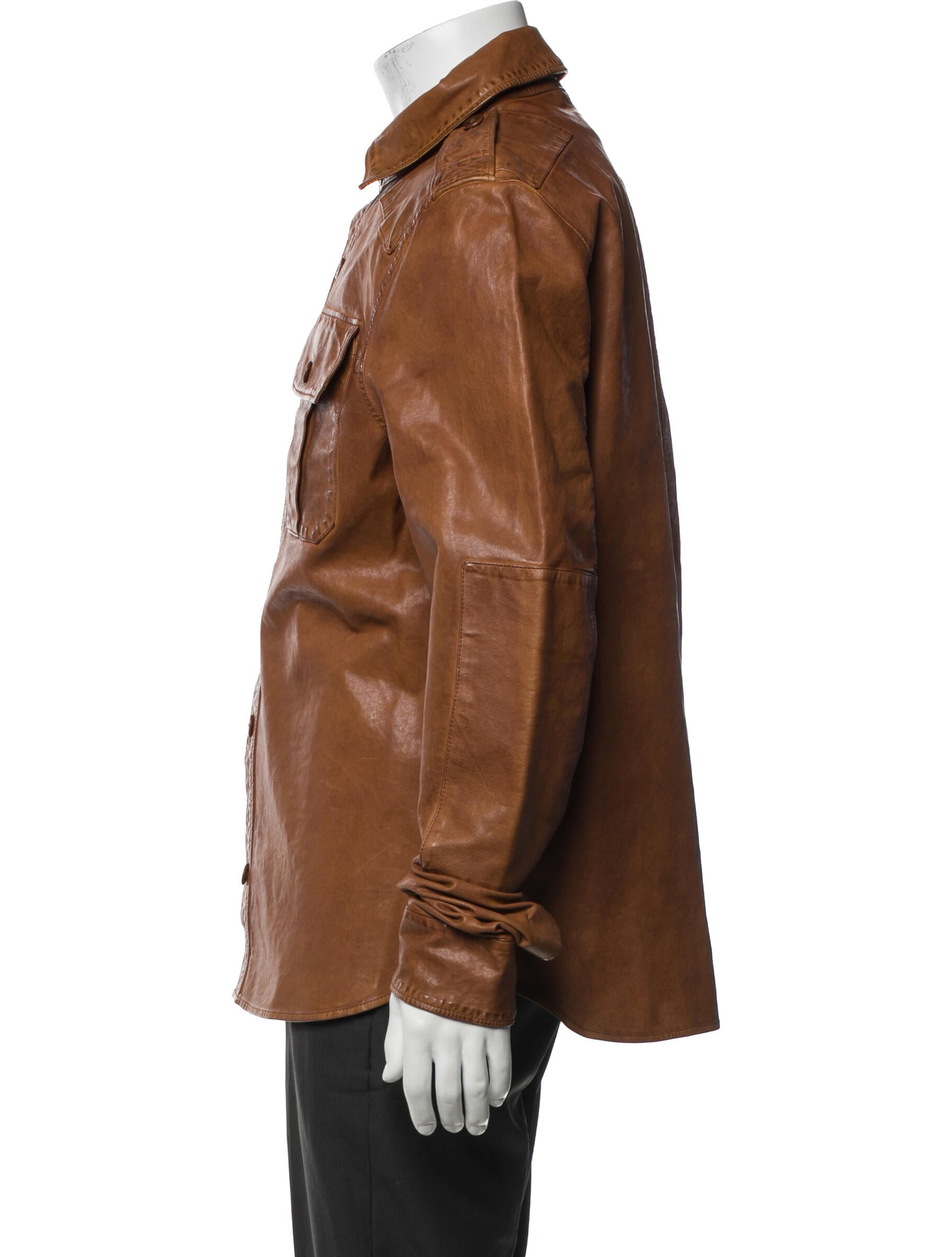 Polo Ralph Lauren Lamb Leather Utility Jacket w/ Tags