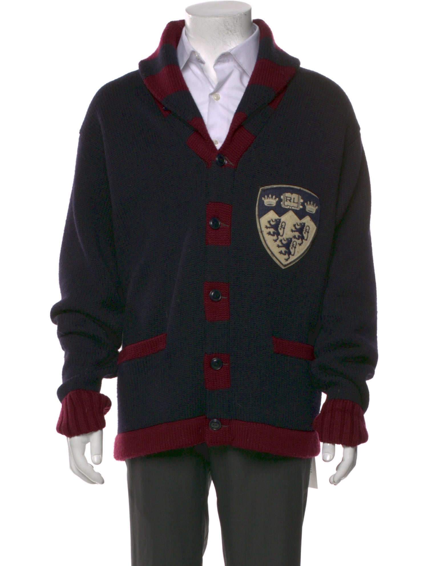 Polo Ralph Lauren Merino Wool Printed Cardigan