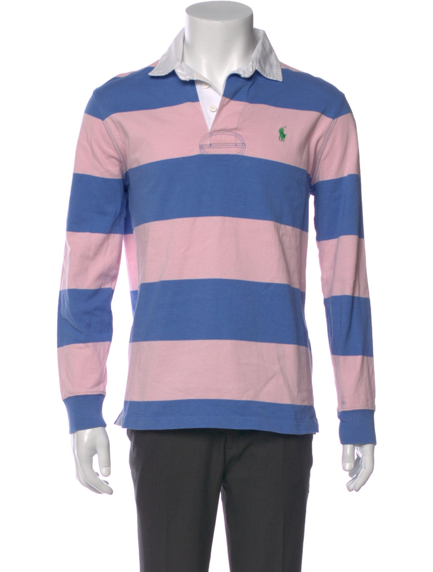 Polo Ralph Lauren Colorblock Pattern Long Sleeve Shirt