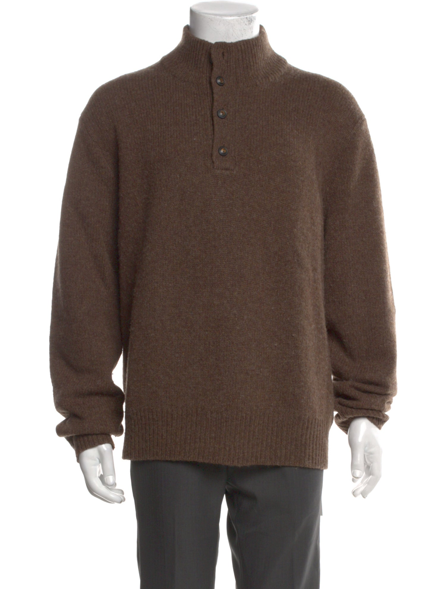 Polo Ralph Lauren Merino Wool Mock Neck Pullover