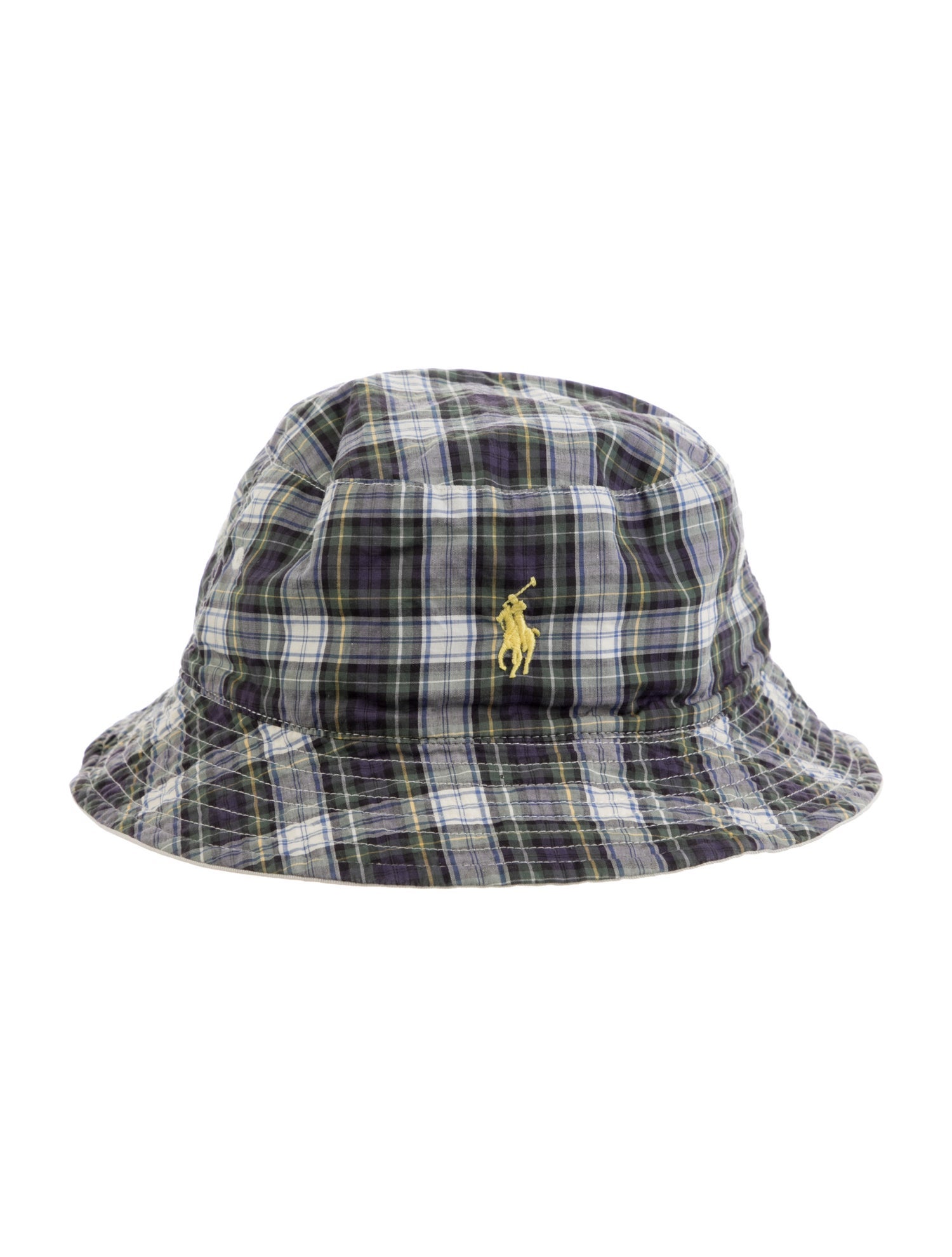 Polo Ralph Lauren Embroidered Plaid Bucket Hat