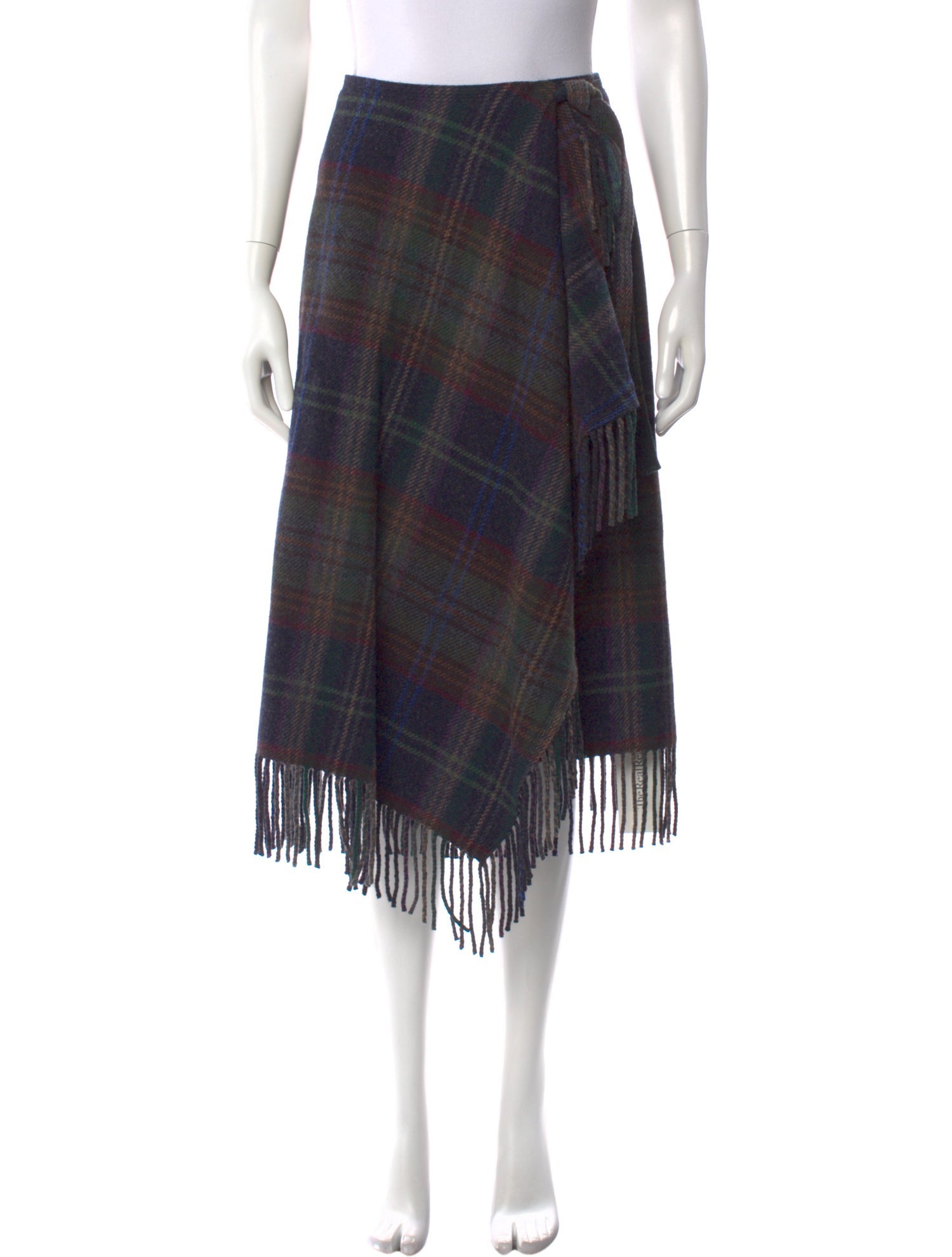 Polo Ralph Lauren Wool Midi Length Skirt