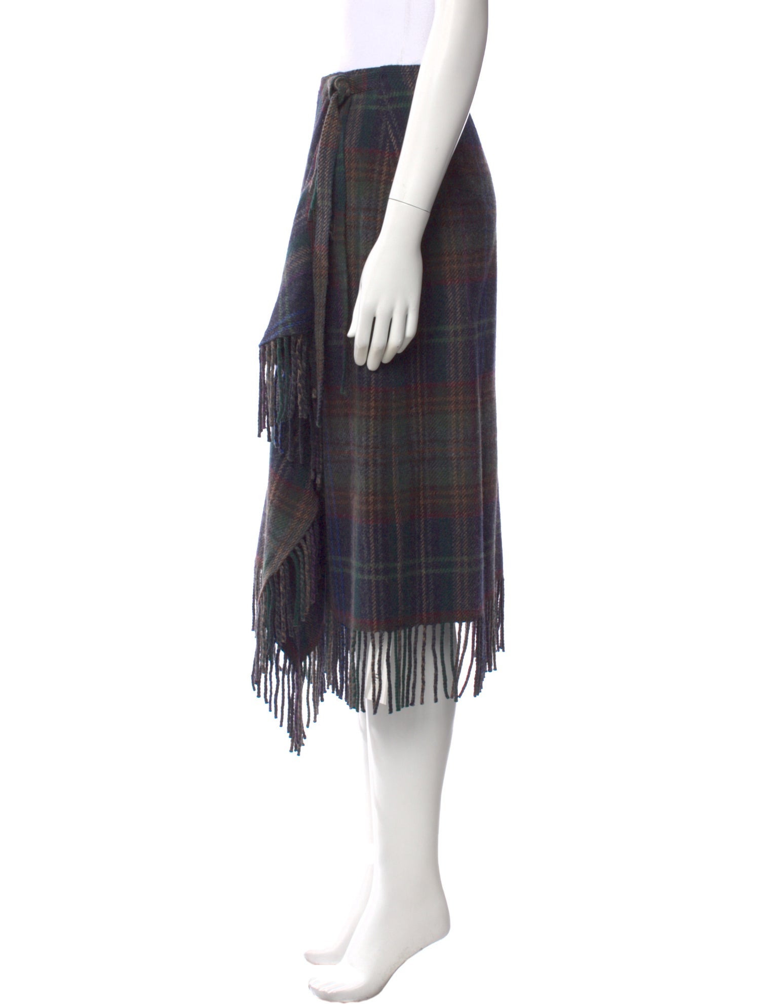 Polo Ralph Lauren Wool Midi Length Skirt