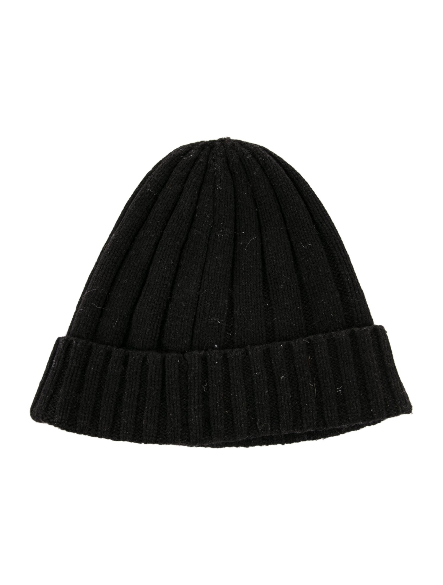 Polo Ralph Lauren Black Wool Felt Beanie With Tags