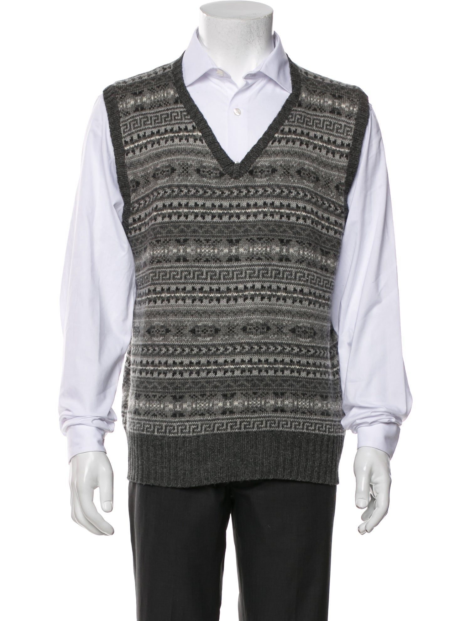 Polo Ralph Lauren Silk Printed Sweater Vest