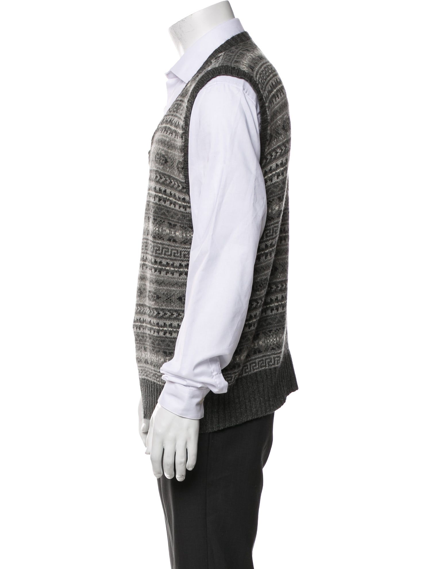 Polo Ralph Lauren Silk Printed Sweater Vest