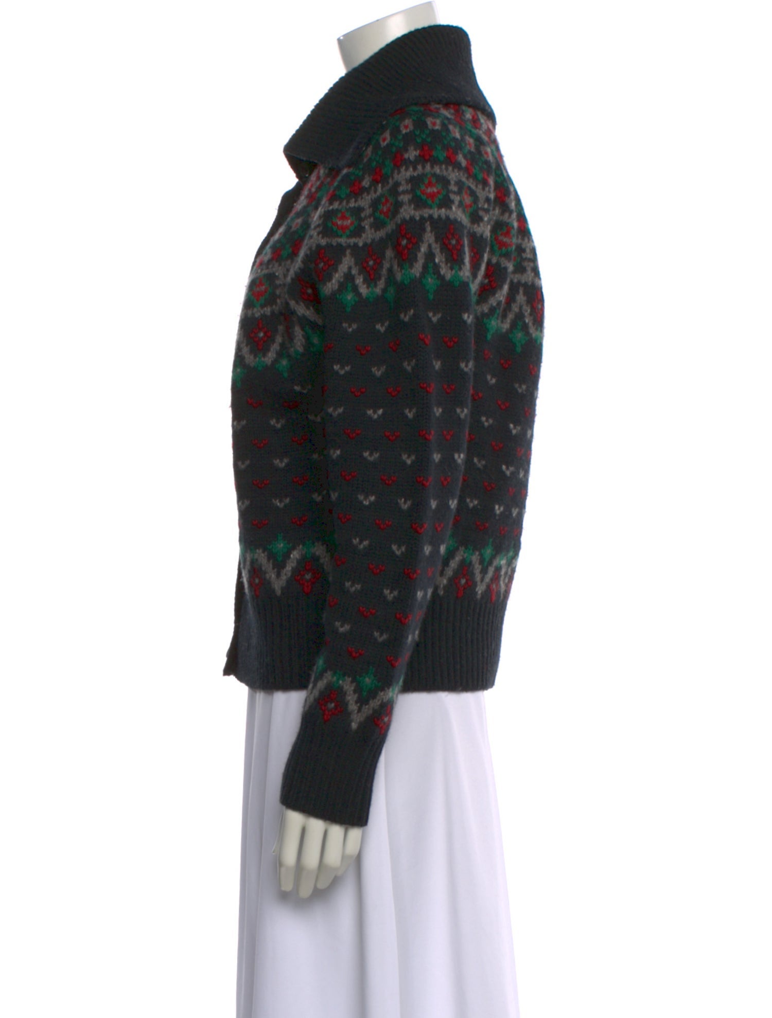 Polo Ralph Lauren Wool Patterned Sweater w/ Tags - Black Knitwear