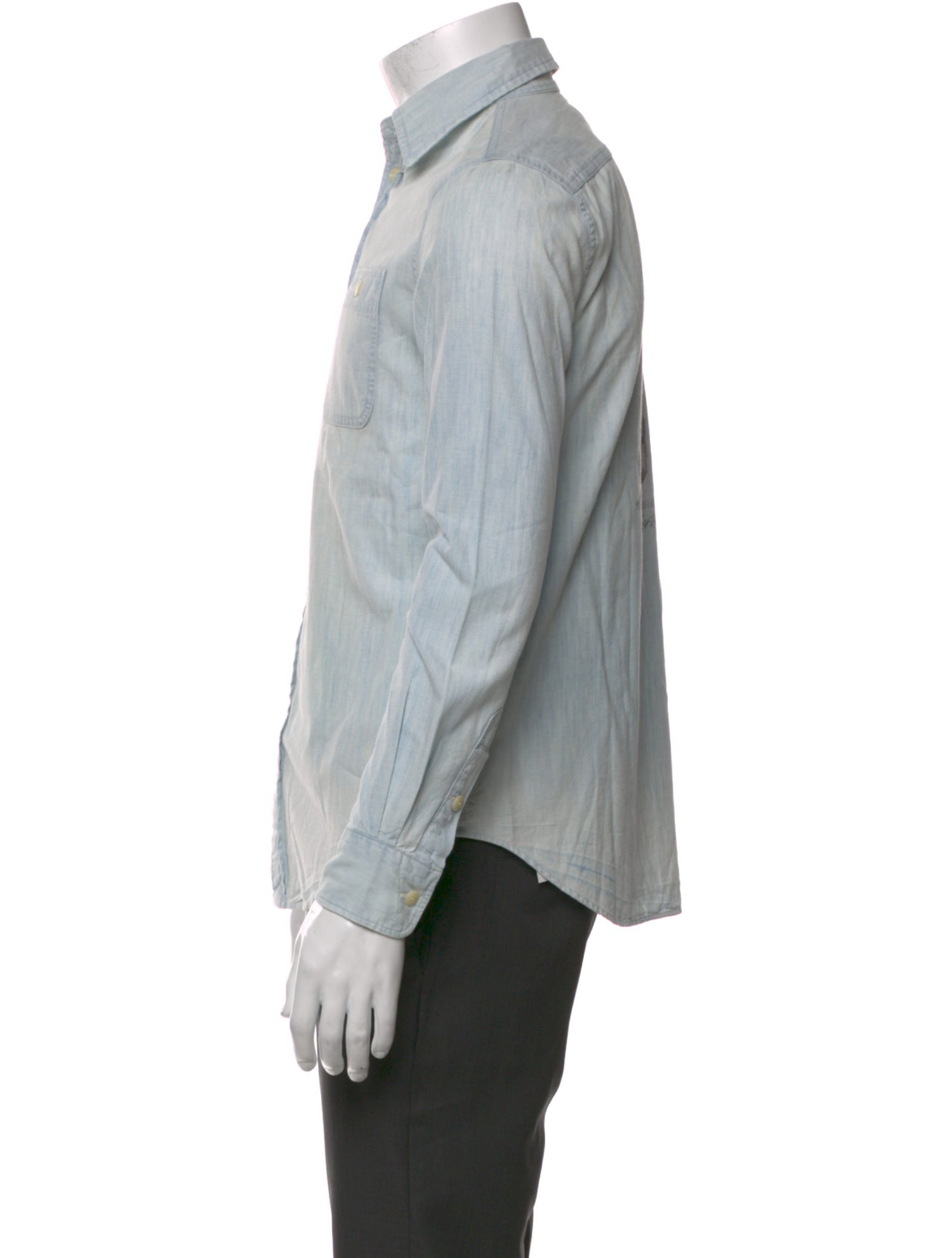 Polo Ralph Lauren Printed Long Sleeve Denim Shirt