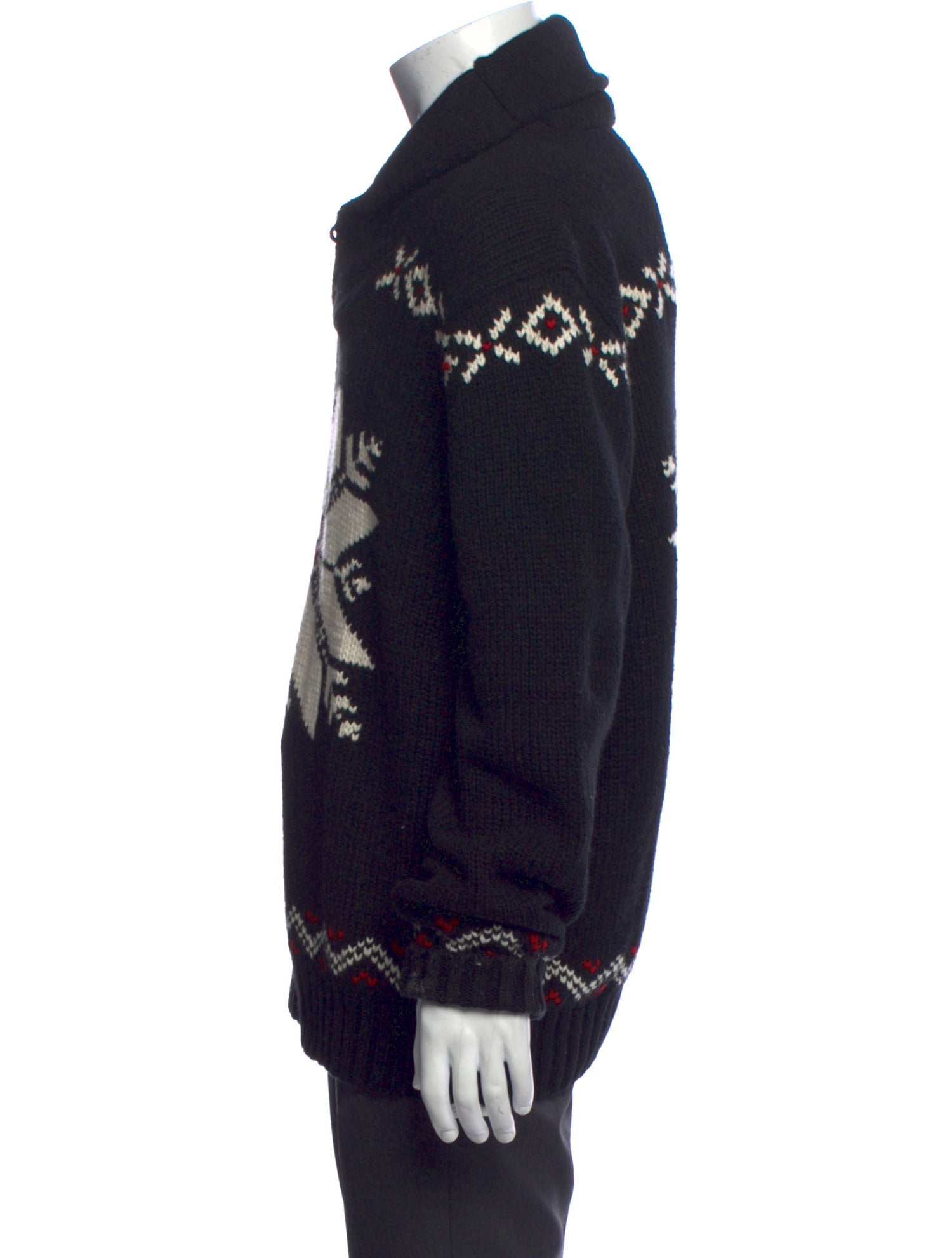 Polo Ralph Lauren Printed Mock Neck Cardigan
