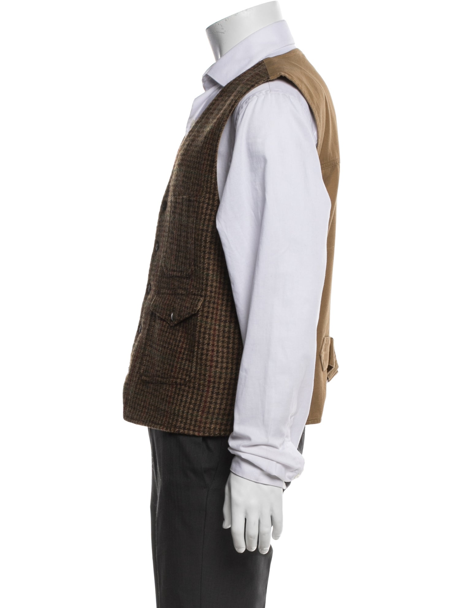Polo Ralph Lauren Wool Houndstooth Print Suit Vest