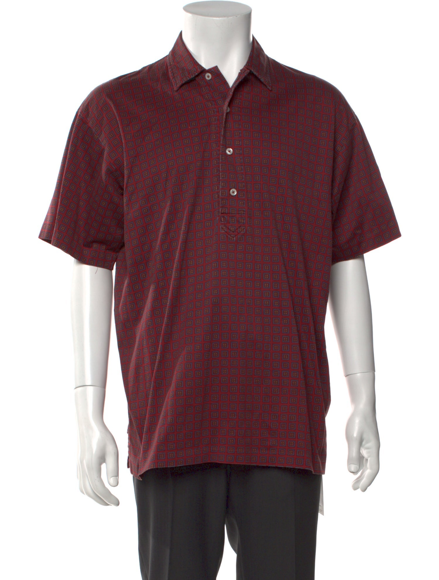 Polo Ralph Lauren Patterned Collar Polo Shirt
