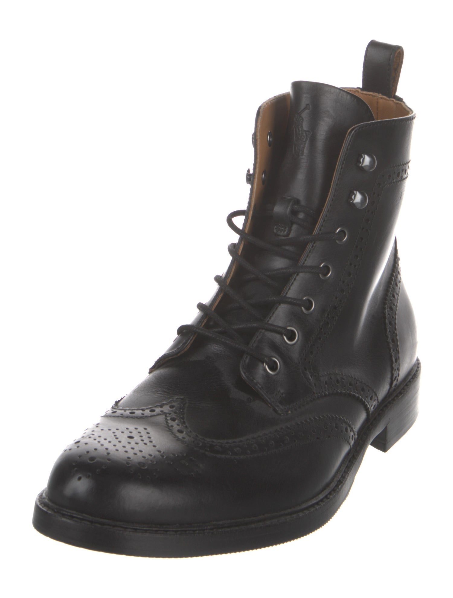 Polo Ralph Lauren Leather Lace-Up Boots