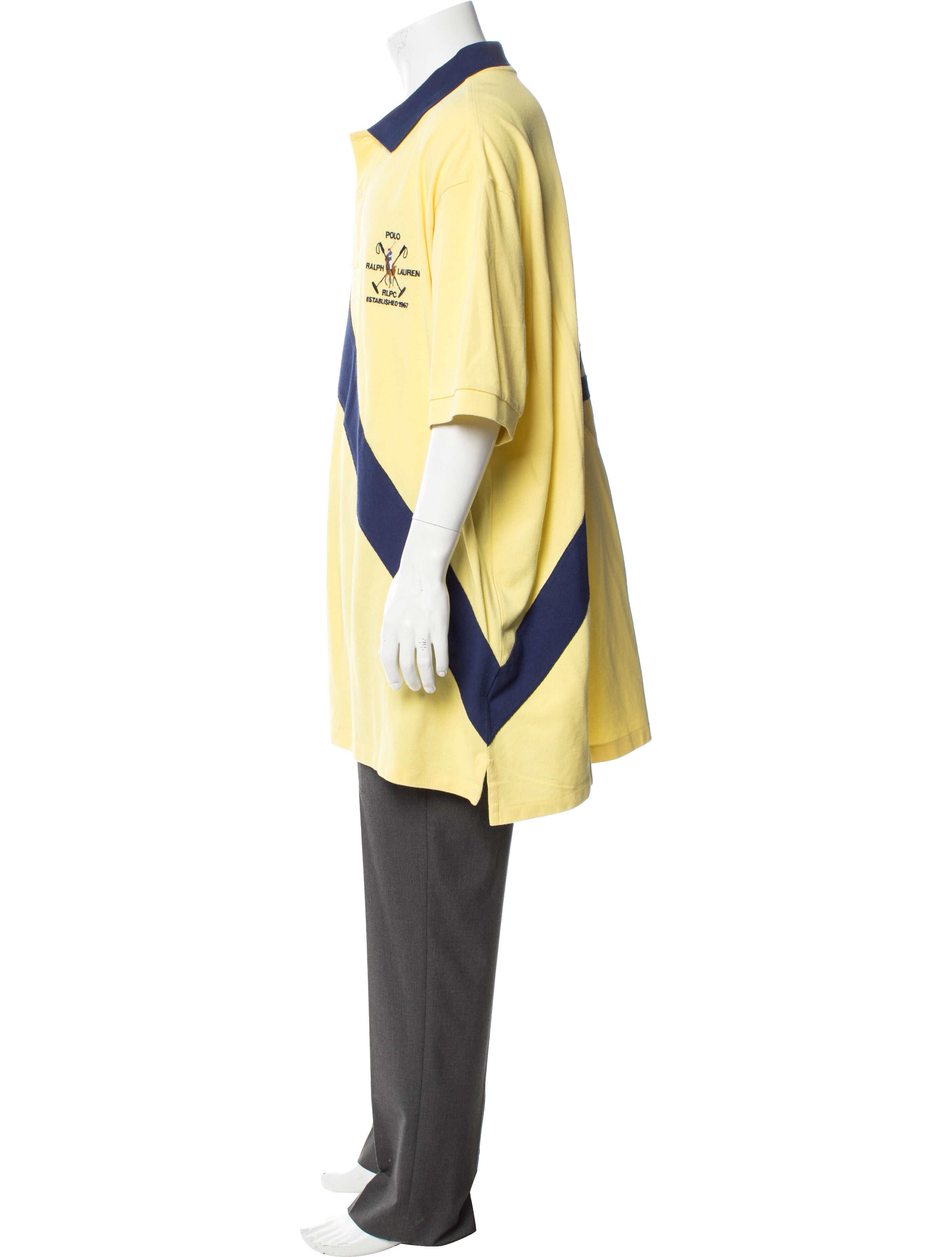 Polo Ralph Lauren Colorblock Pattern Collar Polo Shirt w/ Tags