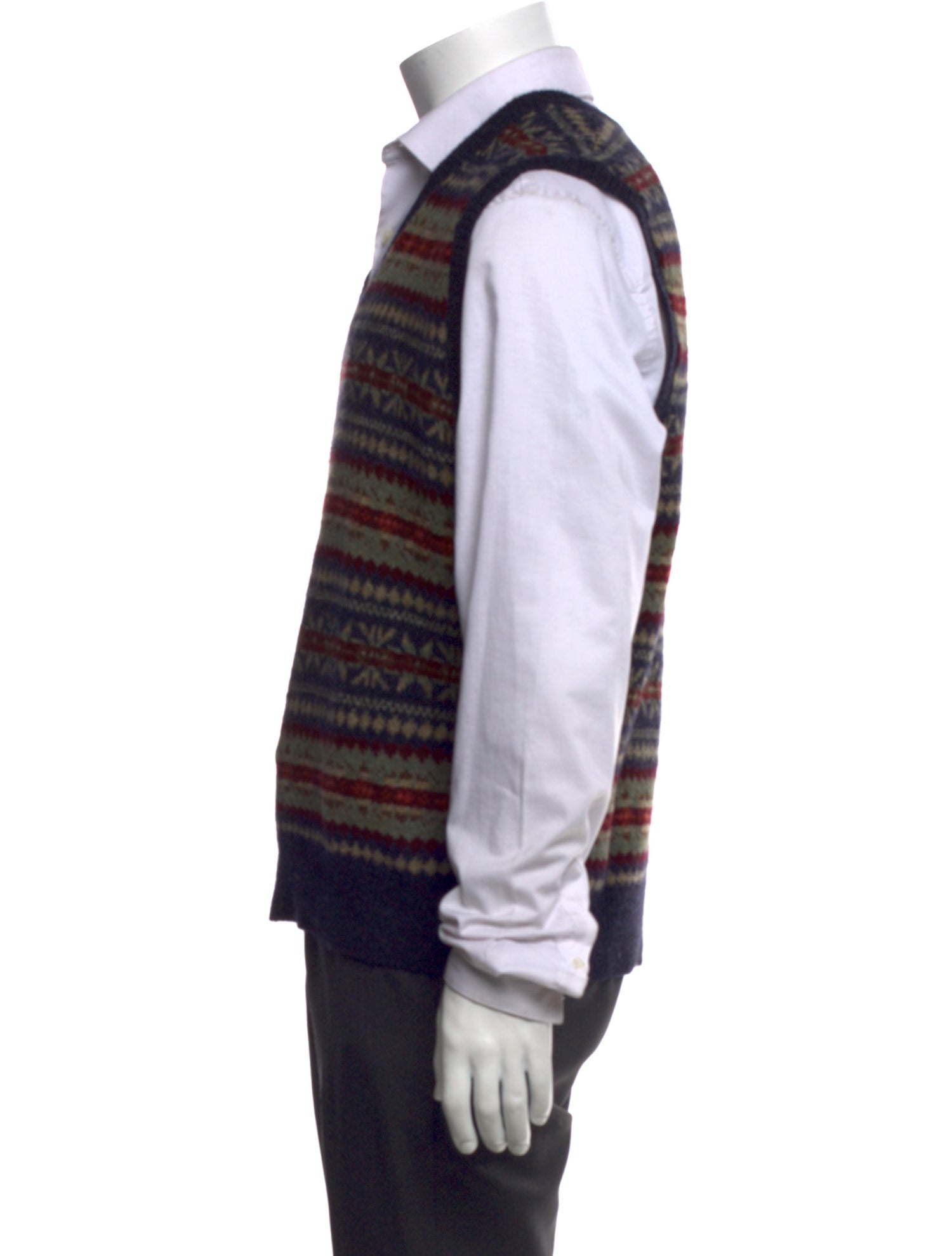 Polo Ralph Lauren Wool Patterned Sweater Vest