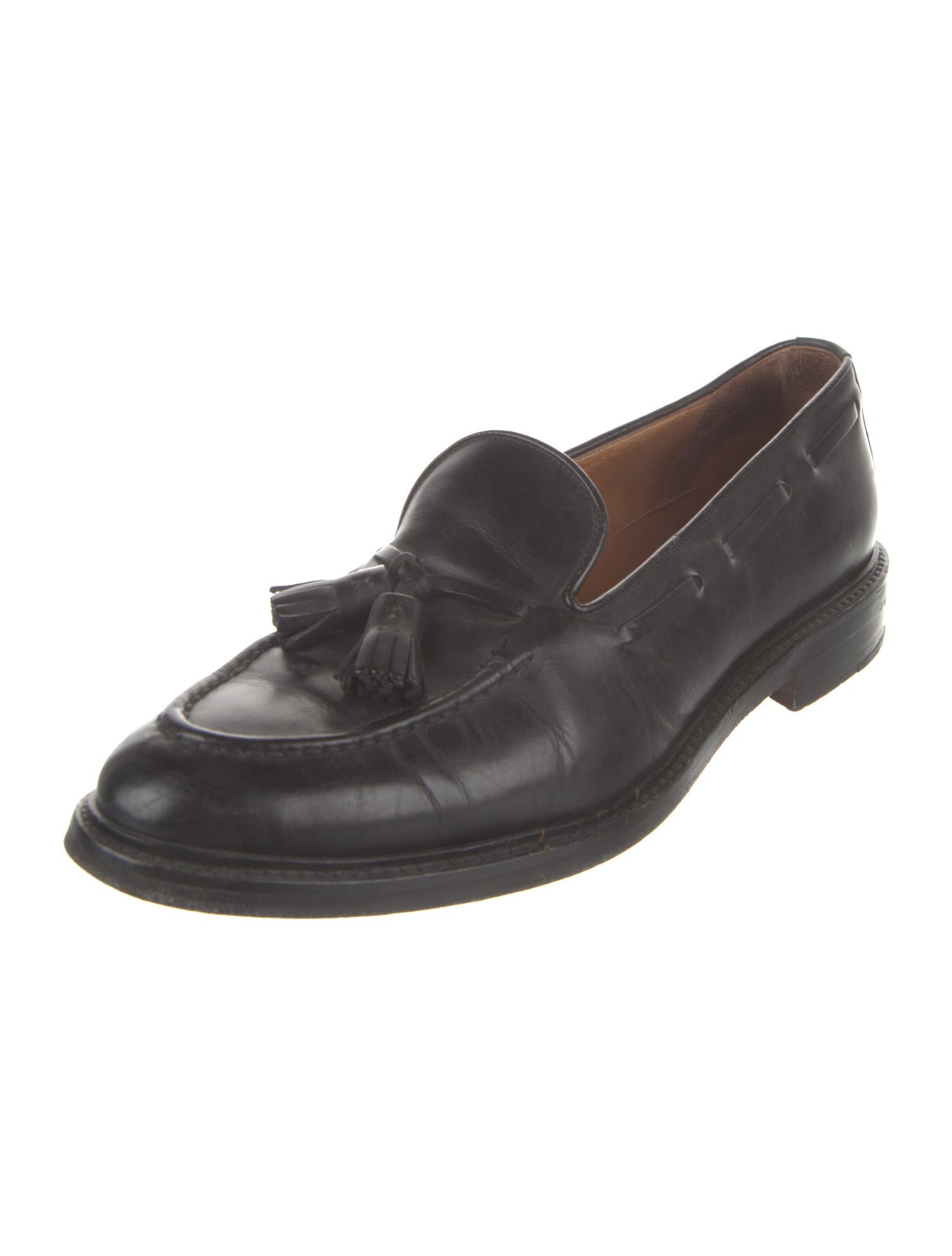 Polo Ralph Lauren Leather Tassel Accents Loafers