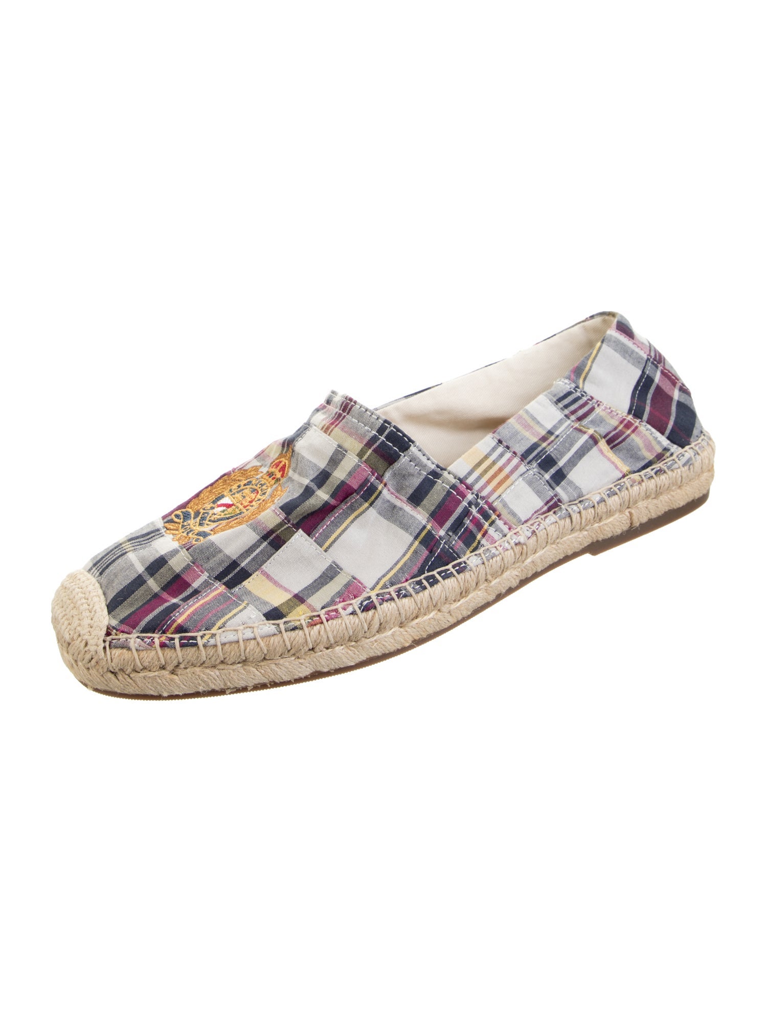 Polo Ralph Lauren Canvas Plaid Print Espadrilles