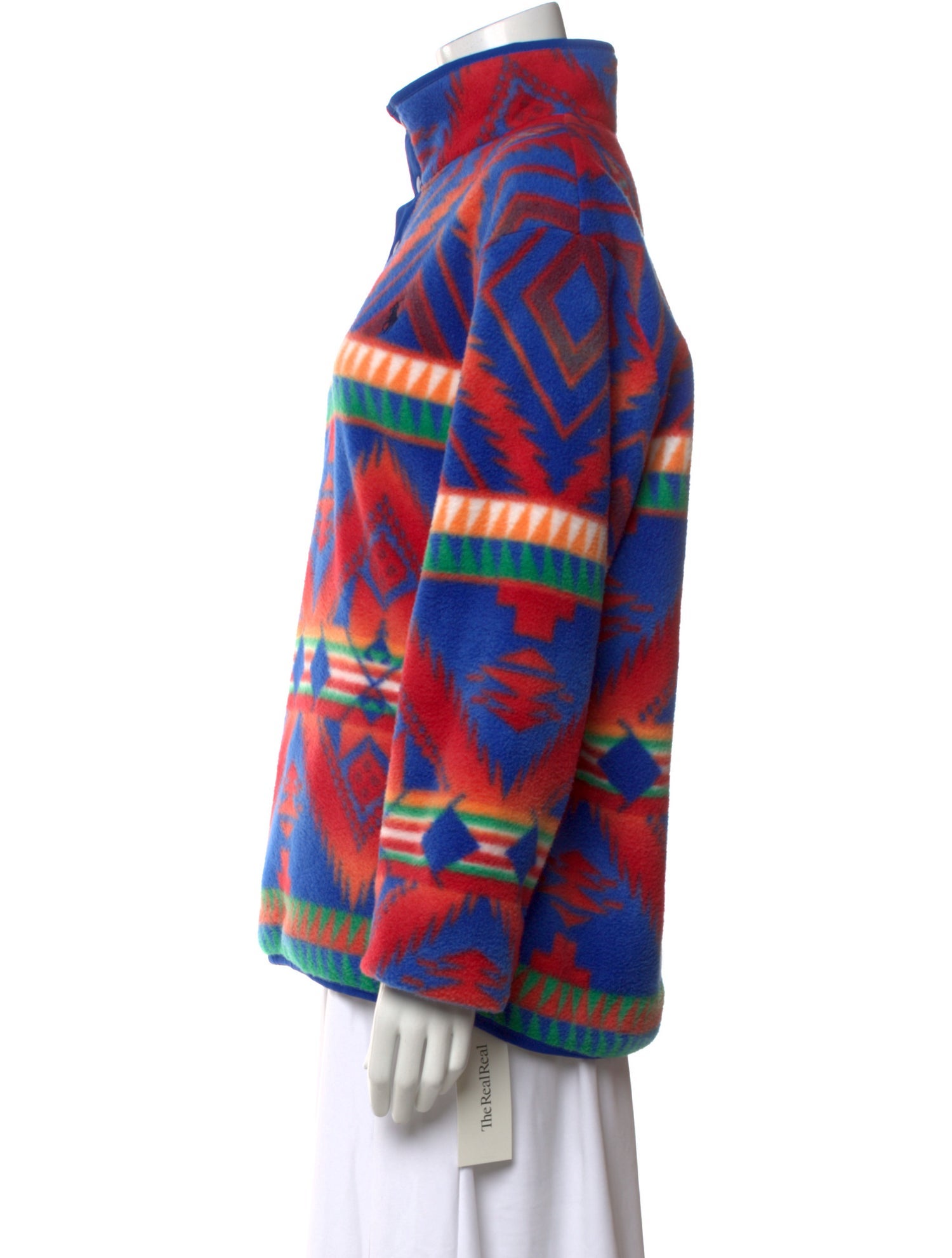Polo Ralph Lauren Graphic Print Mock Neck Sweater