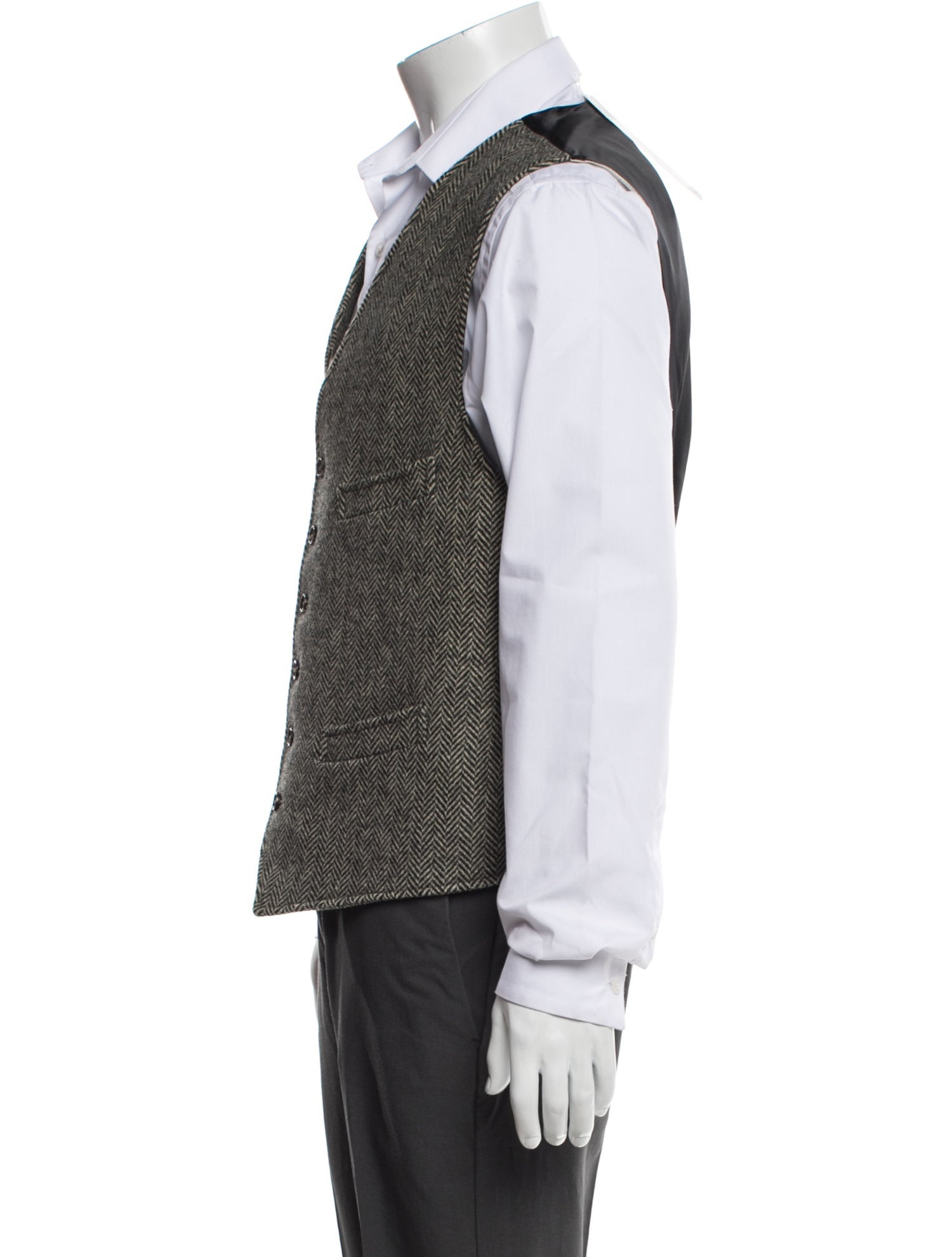 Polo Ralph Lauren Wool Tweed Pattern Suit Vest
