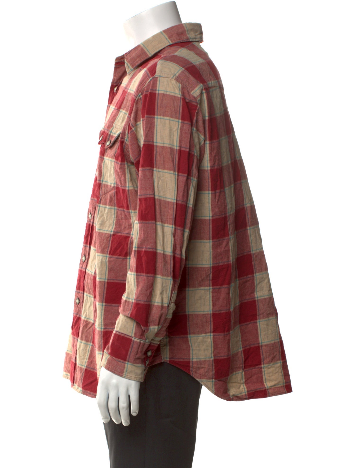 Polo Ralph Lauren Plaid Print Long Sleeve Western Shirt