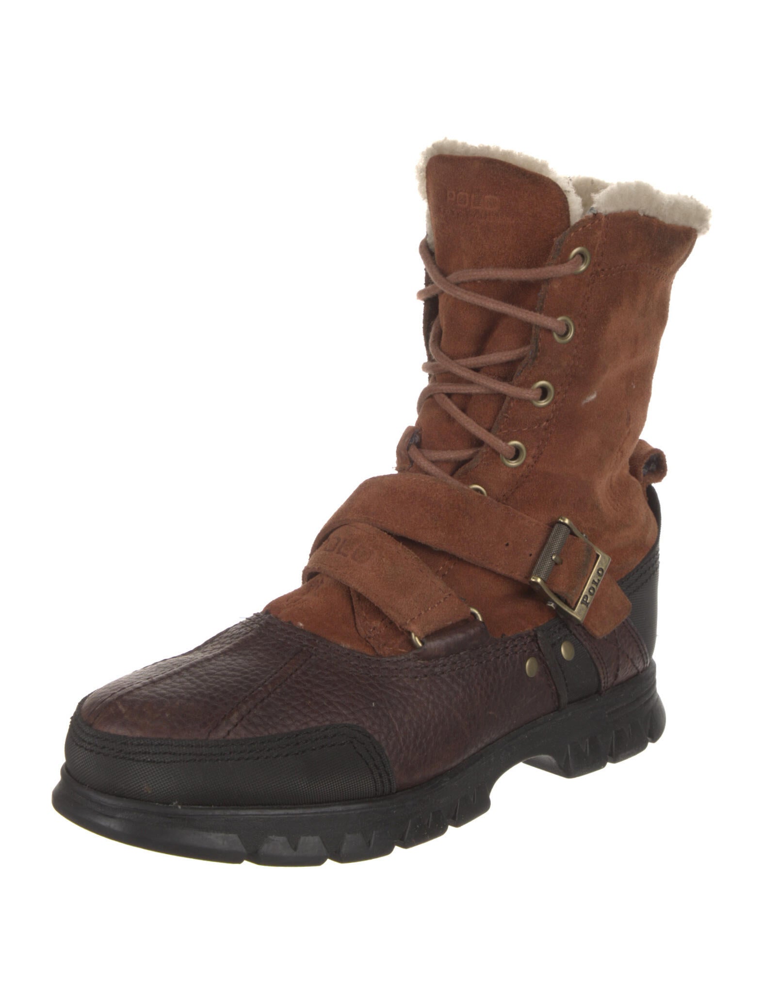 Polo Ralph Lauren Suede Snow Boots - Brown Boots, Shoes