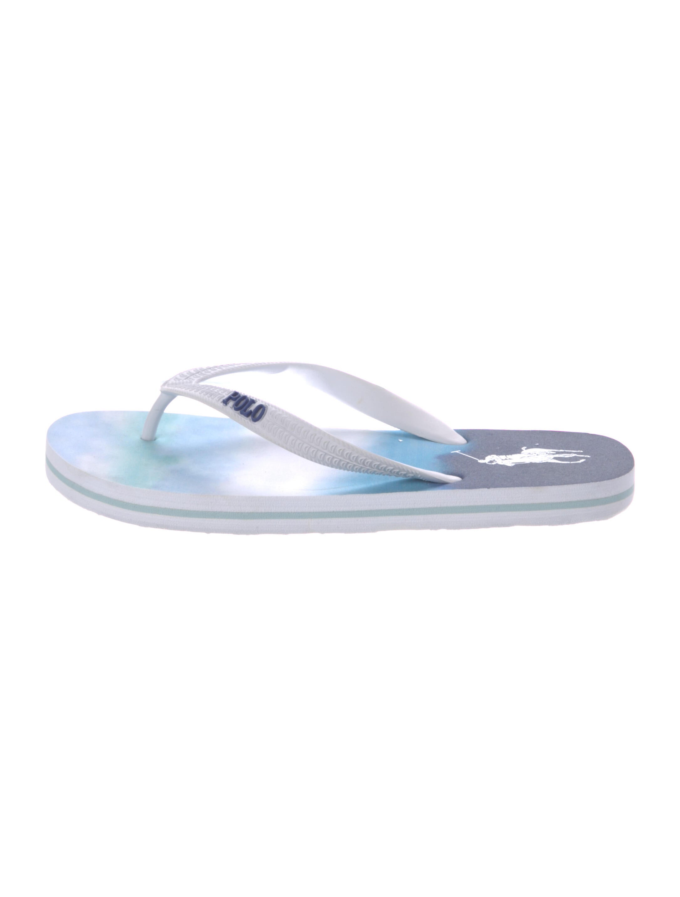 Polo Ralph Lauren Neoprene Flip Flops - Blue Sandals, Shoes