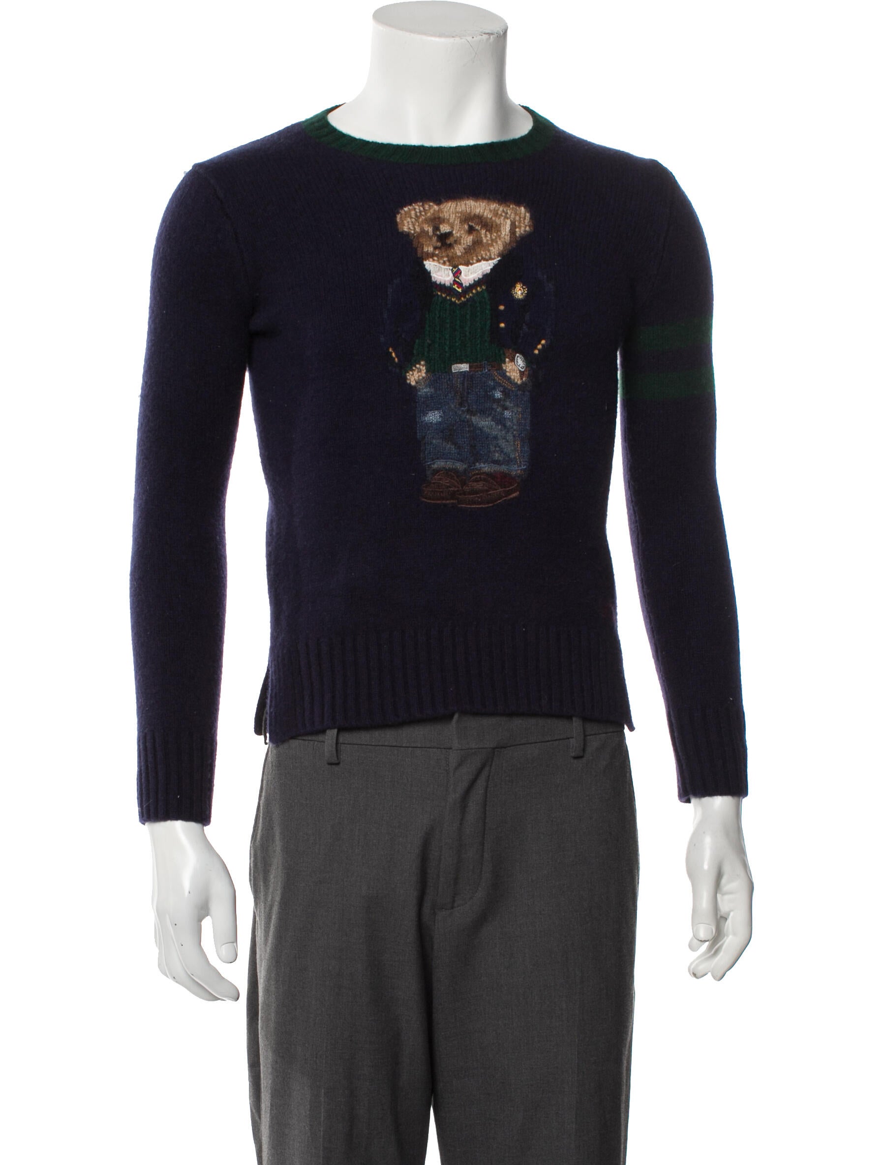 Polo Ralph Lauren 'Preppy Bear' Graphic Print Sweater