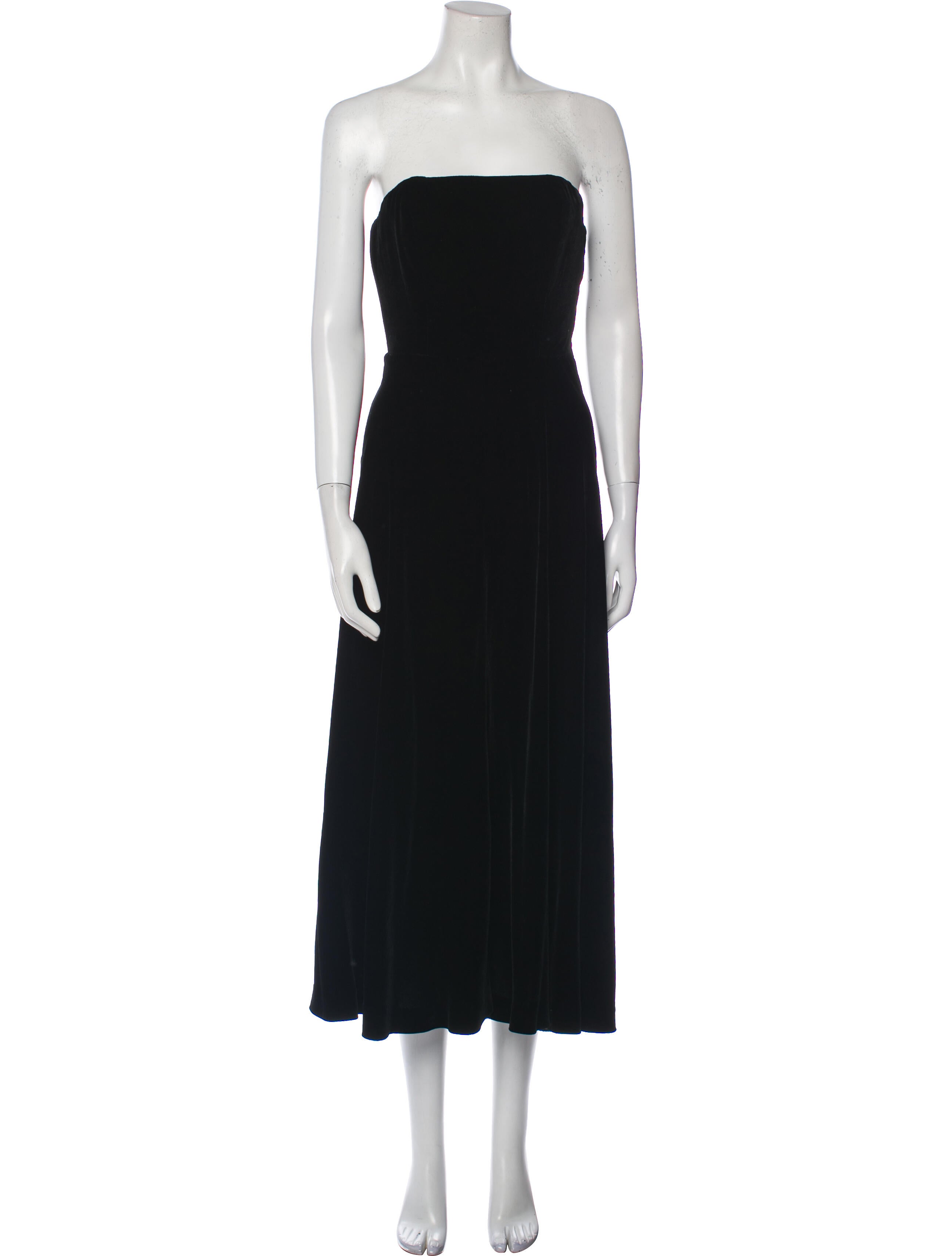 Polo Ralph Lauren Strapless Long Dress - Black Dresses, Clothing ...