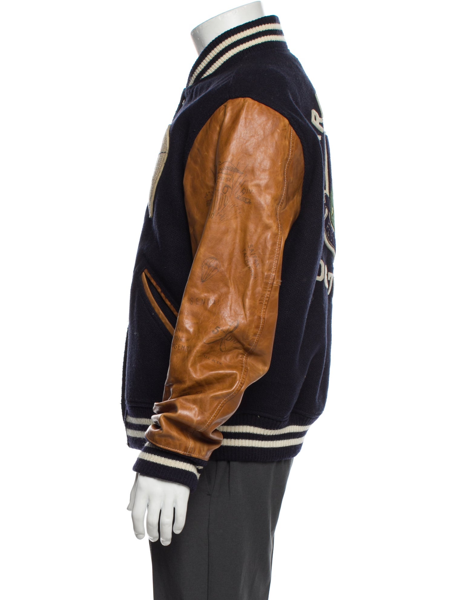 Polo Ralph Lauren Paratroopers Wool Varsity Jacket - Blue