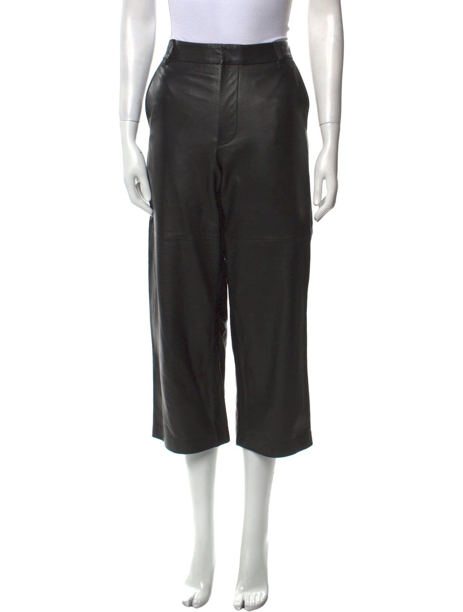 Polo Ralph Lauren Lamb Leather Wide Leg Pants