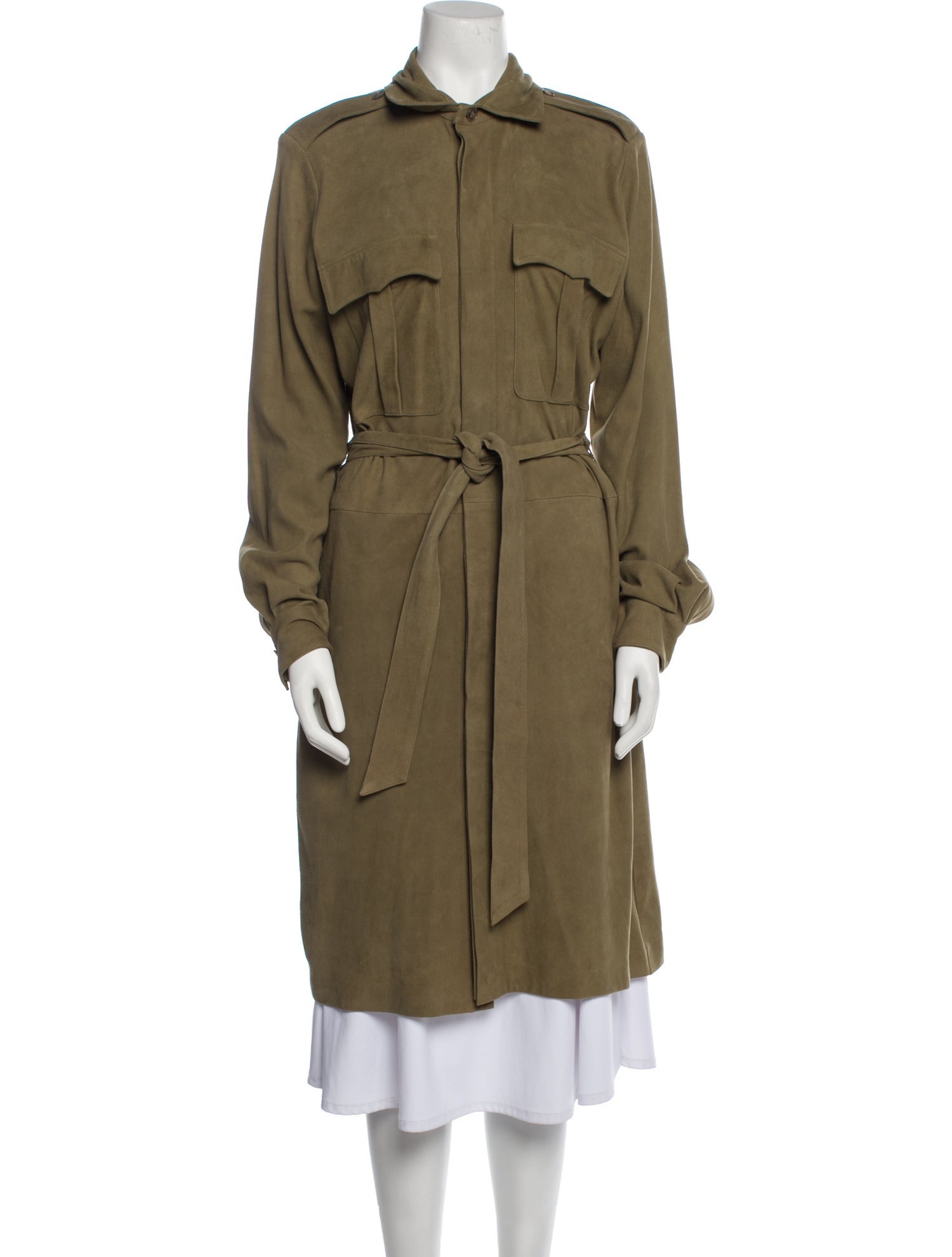 Polo Ralph Lauren Suede Trench Coat