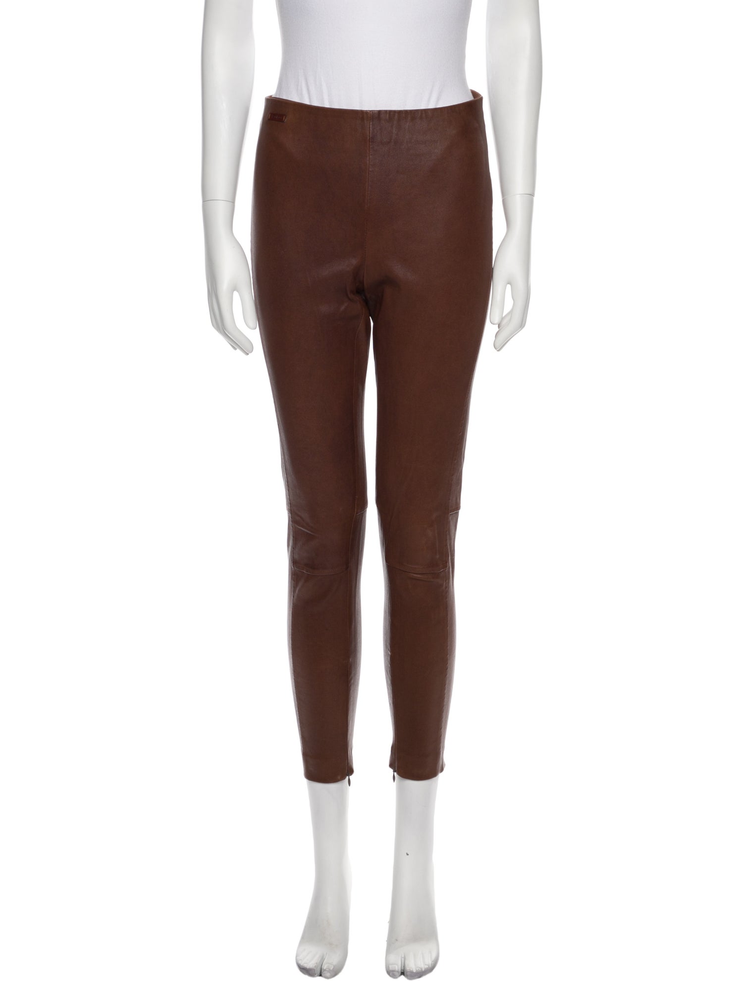 Polo Ralph Lauren Lamb Leather Skinny Leg Pants