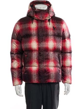 Polo Ralph Lauren Plaid Print Puffer Coat