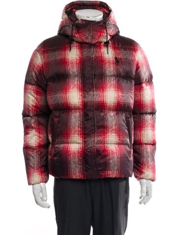 Polo Ralph Lauren Outerwear Plaid Print Puffer Coat XXL