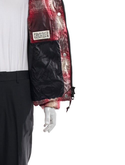 Polo Ralph Lauren Plaid Print Puffer Coat