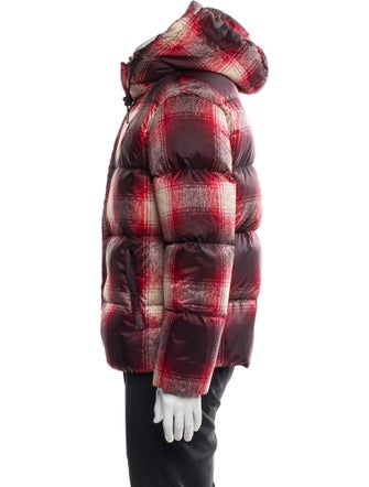Polo Ralph Lauren Plaid Print Puffer Coat