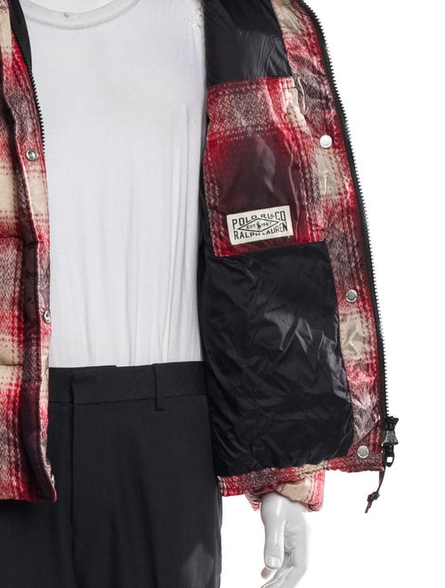 Polo Ralph Lauren Plaid Print Puffer Coat