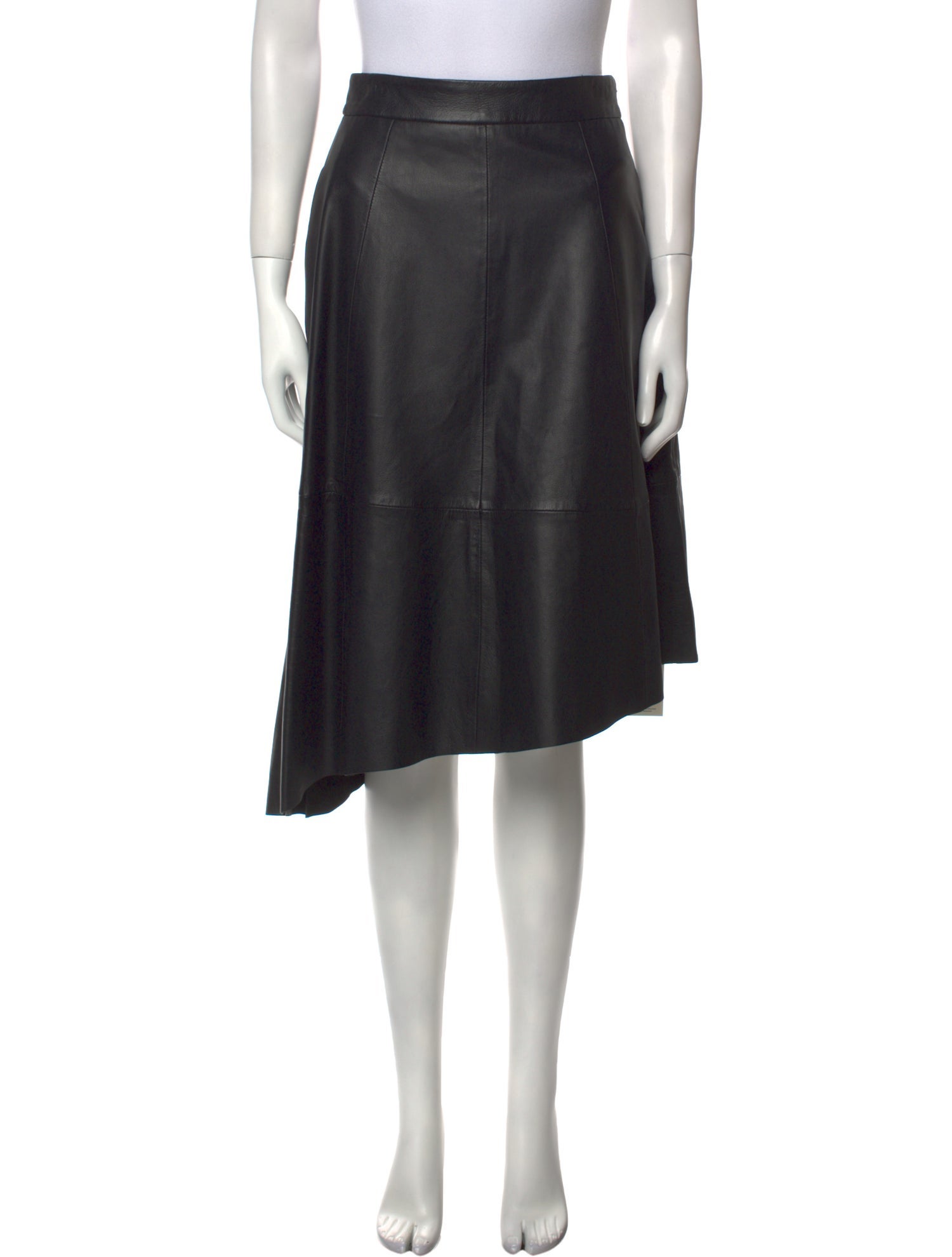 Polo Ralph Lauren Lamb Leather Knee-Length Skirt