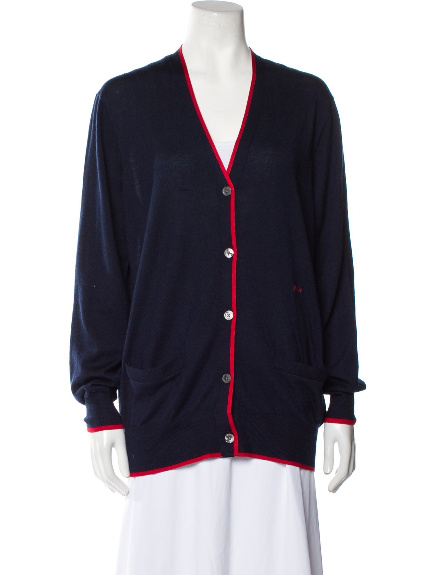 Polo Ralph Lauren Wool Plunge Neckline Sweater