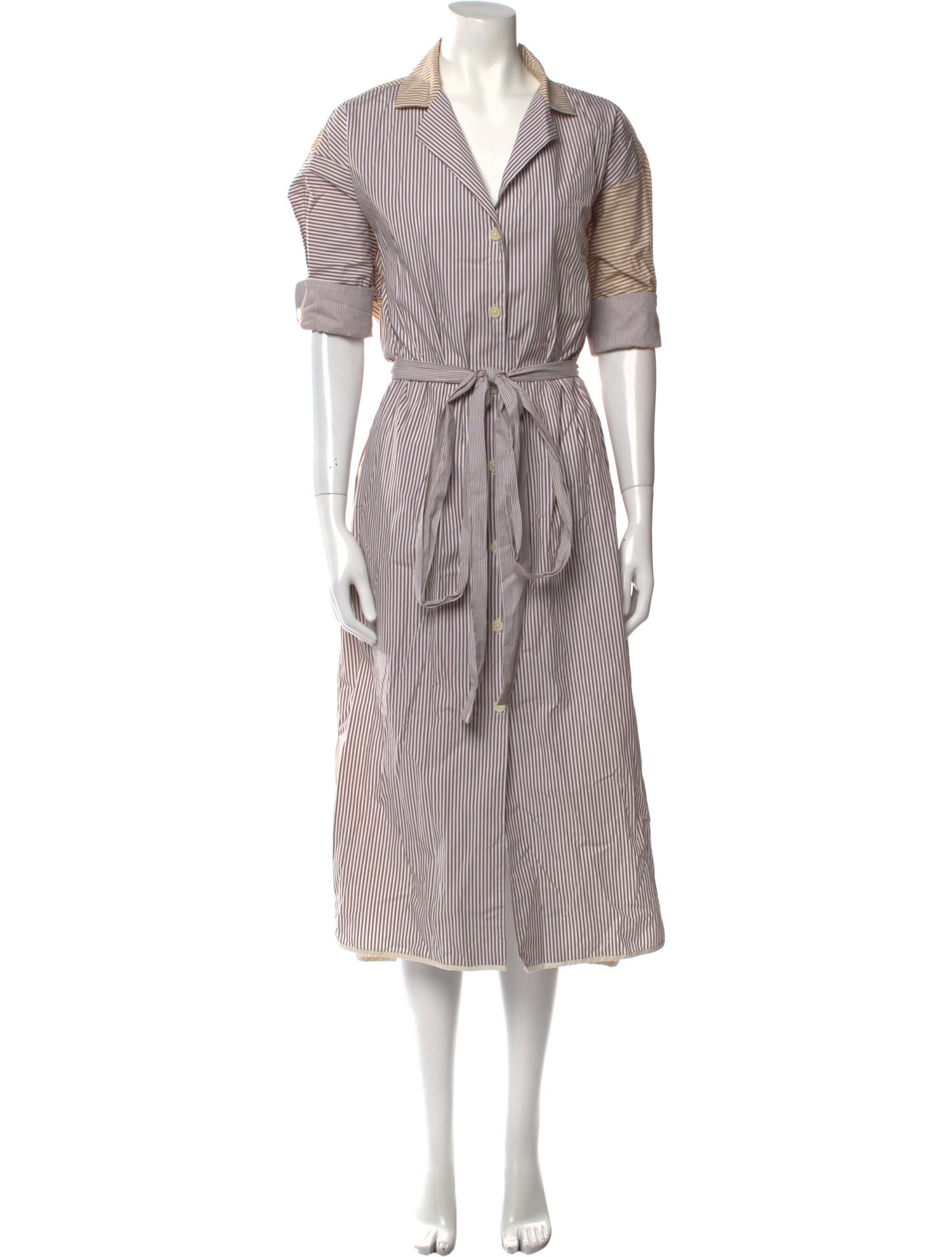 PROCHE Striped Long Dress