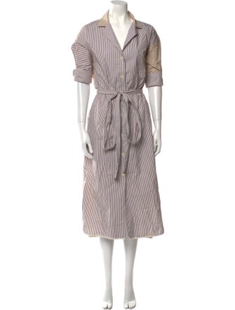 PROCHE Striped Long Dress