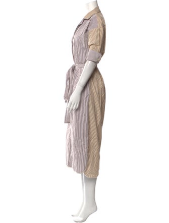 PROCHE Striped Long Dress