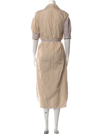 PROCHE Striped Long Dress