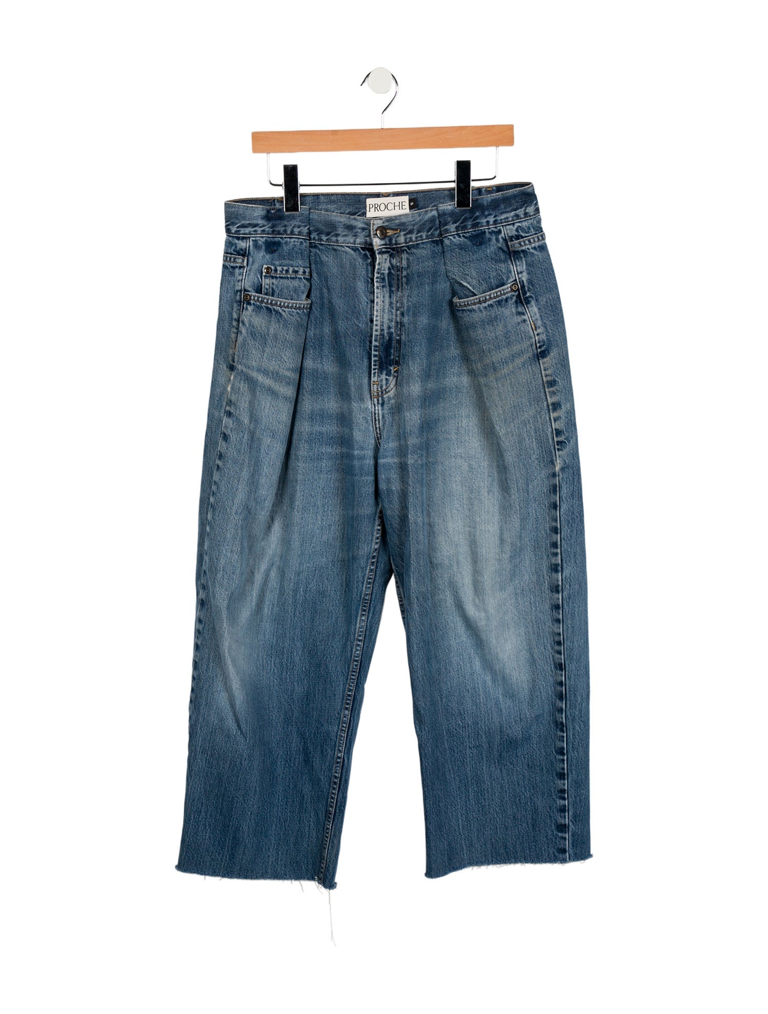 PROCHE High-Rise Wide Leg Jeans