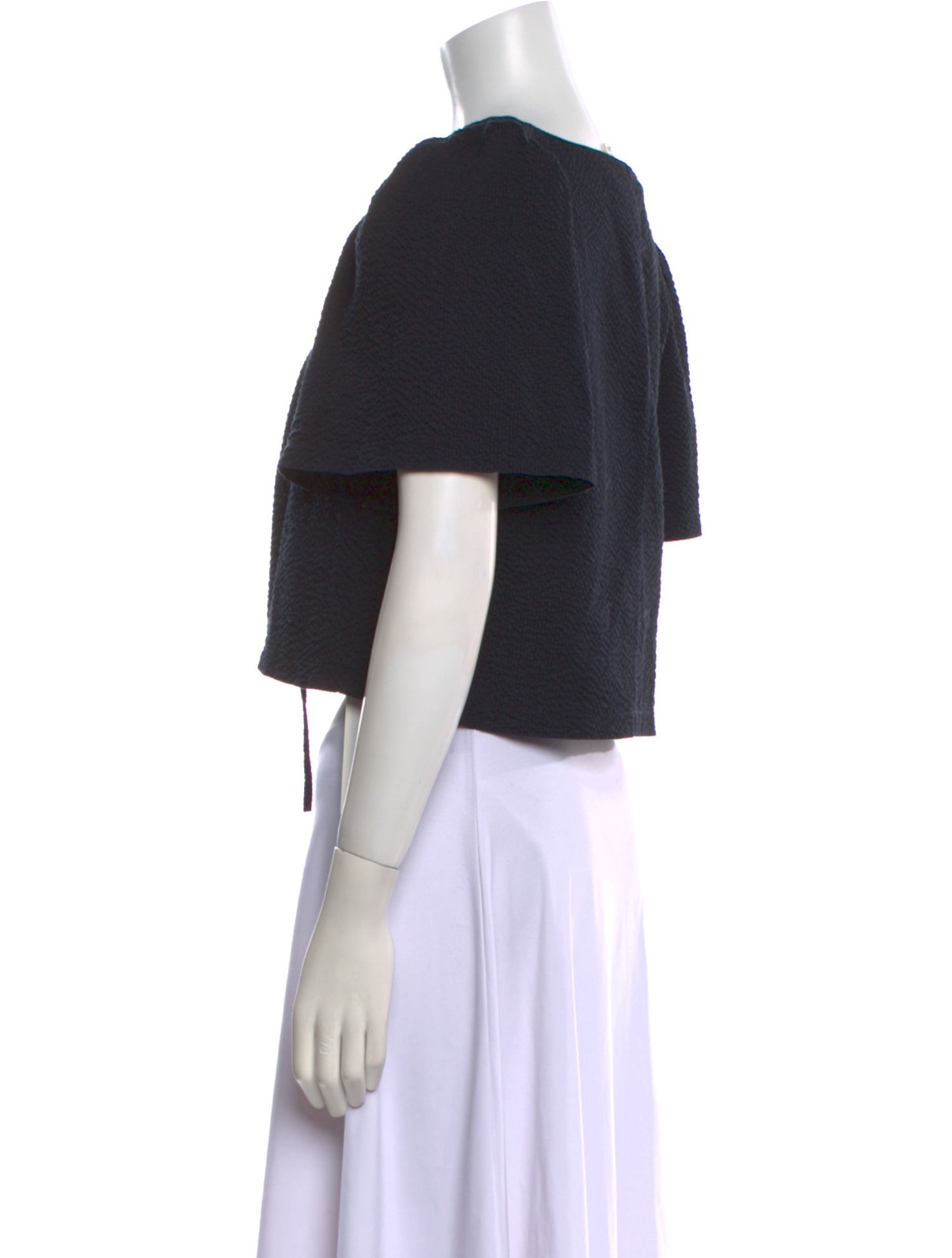 PROCHE V-Neck Short Sleeve Crop Top