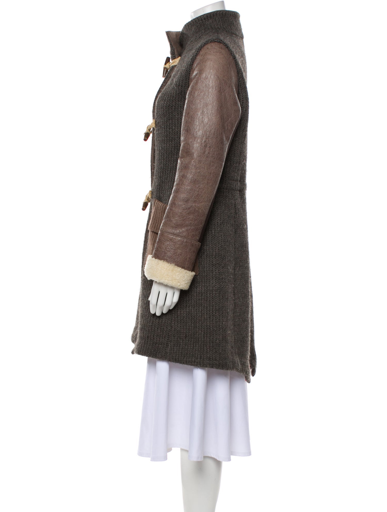 Project Foce Singleseason Colorblock Pattern Coat